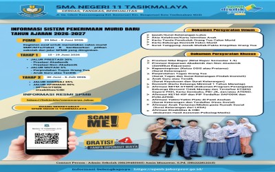 SPMB SMAN 11 Tasikmalaya Tahun Pelajaran 2026/2027